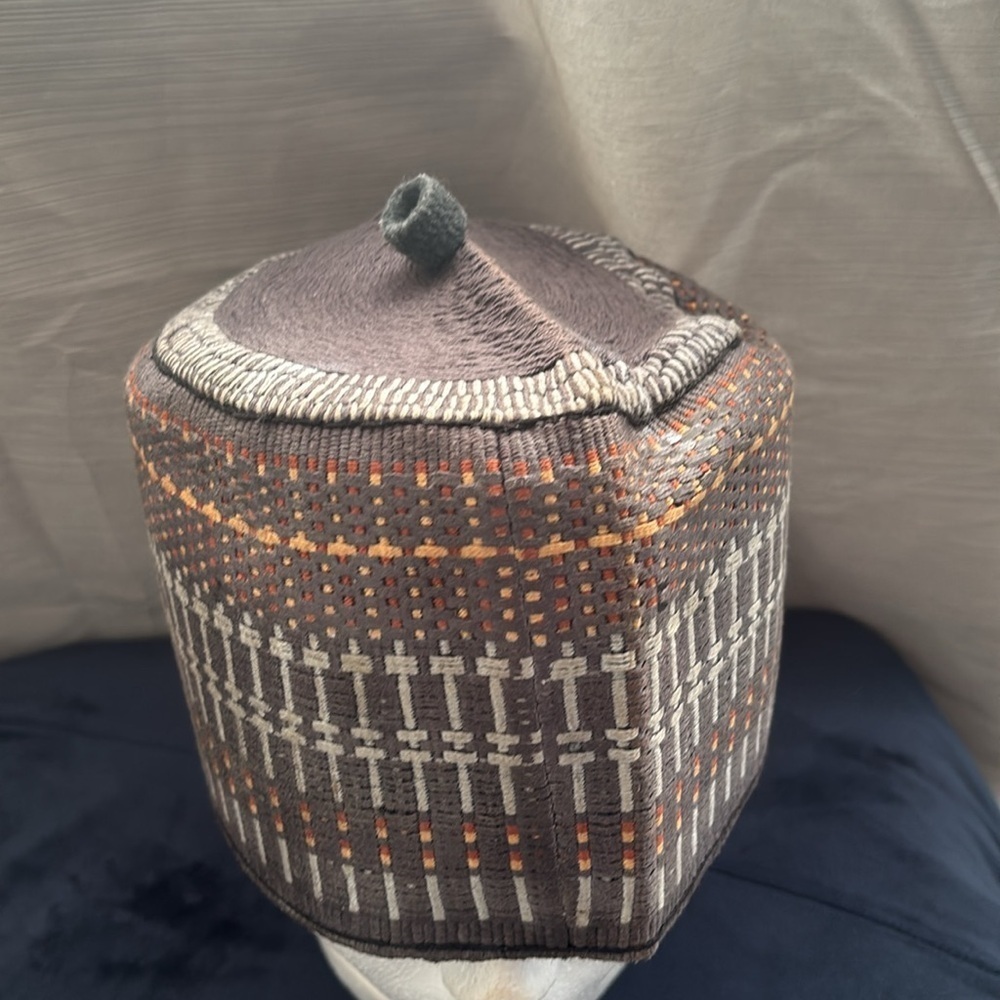 Vintage style tapestry hand made tribal traditional hat